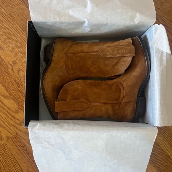 Golden Goose Brown Suede Heeled Boots - Picture 7 of 8